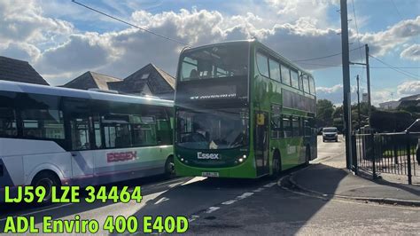 First Essex Hadleigh LJ59 LZE 34464 ADL Enviro 400 E40D On Route 20