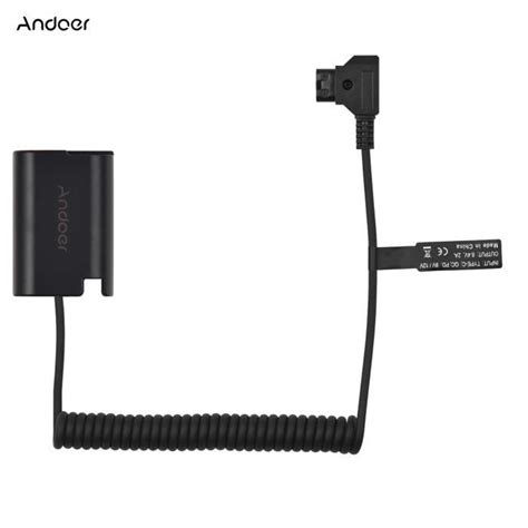 Andoer DMW DCC17 Dummy Battery With D Tap Connector Spring Cable D Tap