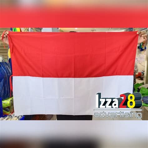 Jual Bendera Merah Putih Bahan Drill Ukuran 90 X 135 Cm Shopee Indonesia