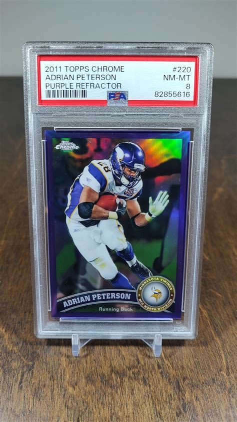 Topps Chrome Purple Refractor Adrian Peterson For Sale