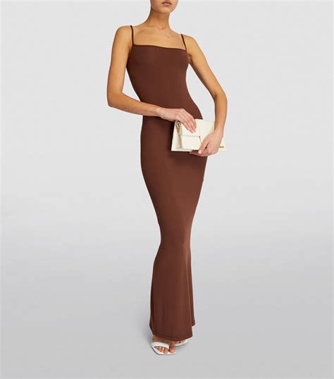 Skims Soft Lounge Long Slip Dress Harrods Us