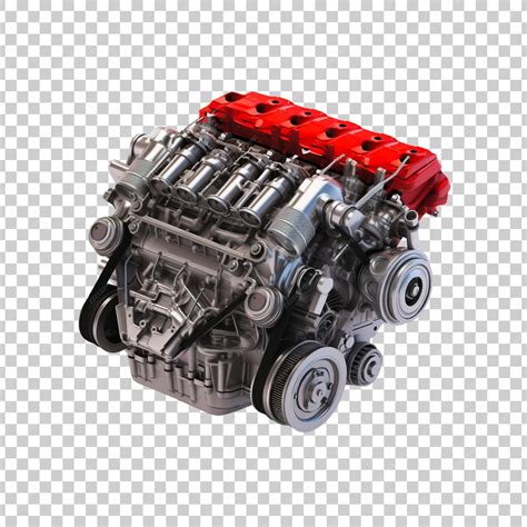 3d car engine isolated on a ransparent background | Premium AI ...