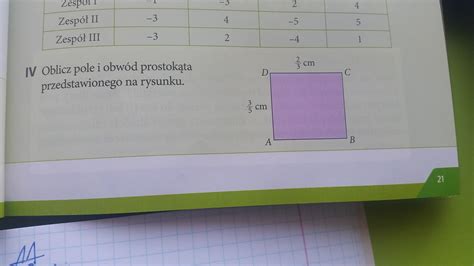 Oblicz Pole I Obw D Prostok Ta Przedstawionego Na Rysunku Klasa