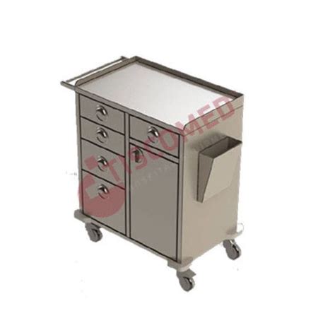 Chariot médical TCDE 1595 TISCOMED STAINLESS STEEL HOSPITAL