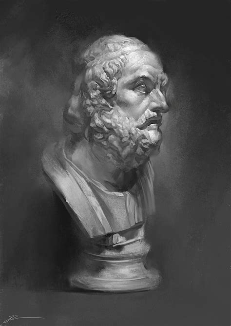 Artstation Gypsum Junling Wang Portrait Art Still Life Drawing