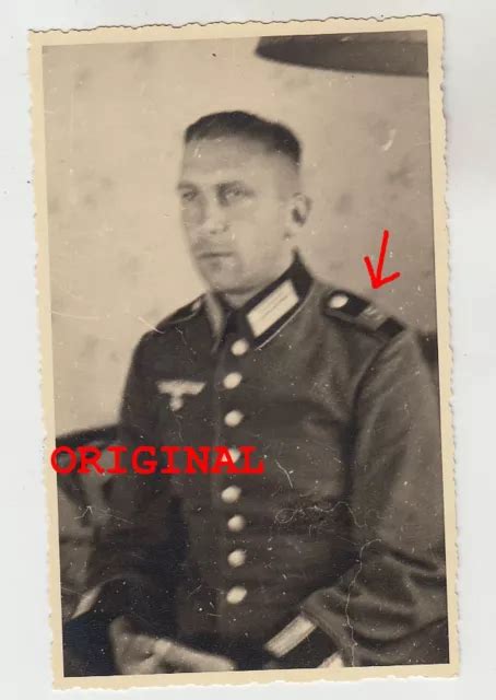 Foto Wk Portrait Soldat Waffenrock Rgt Uniform Wehrmacht Bad