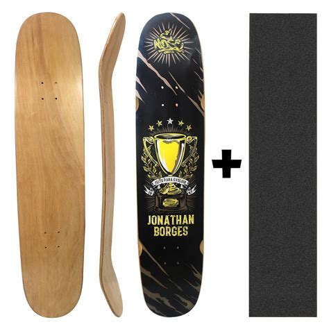 Shape Longboard Double Deck 40 é Nose Skate Jonathan 9 Lixa Submarino