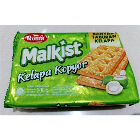 Jual Roma Malkist Kelapa Kopyor Gr Shopee Indonesia