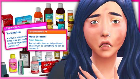 ASTHMA, INSOMNIA, INJURIES, ALLERGIES, VACCINES, VITAMINS | REALISTIC HEALTHCARE IN THE SIMS 4 ...