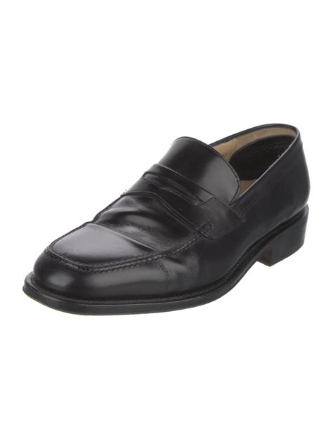 Salvatore Ferragamo Leather Pleated Accents Loafers Brown Loafers