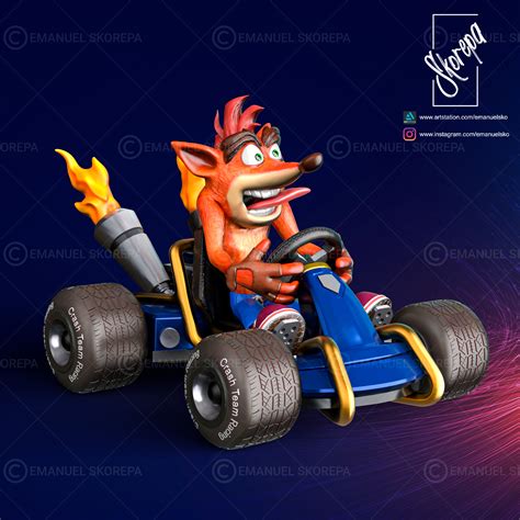 3d File Crash Team Racing 🚗・3d Printer Design To Download・cults