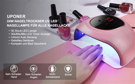 W Nageltrockner Uv Led Nagellampe F R Alle Nagellacke Uv Led Lampe