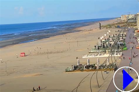 Beach At De Panne West Flanders Live Webcam View Belgium