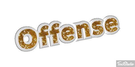 Offense Word Animated  Logo Designs