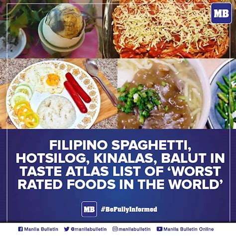 Filipino Spaghetti Hotsilog Kinalas Balut In Taste Atlas List Of