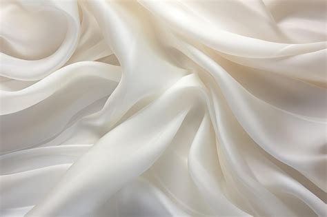 Textura De Tejido De Seda Blanca Foto Gratis