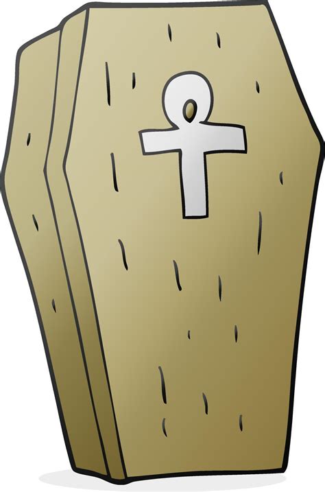 cartoon spooky coffin 12297318 Vector Art at Vecteezy