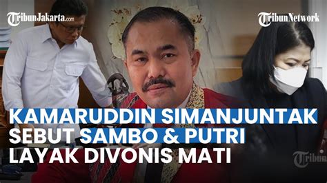 Kamaruddin Simanjuntak Sebut Ferdy Sambo Dan Putri Chandrawati Layak