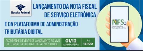 Receita Federal Lan A A Nota Fiscal De Servi O Eletr Nica E A