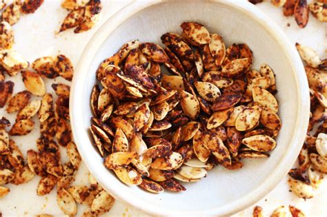 Sweet + Spicy Roasted Pumpkin Seeds - The Toasted Pine Nut