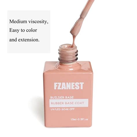 Ml Nude Rubber Base Gel For Nails From Fzanest