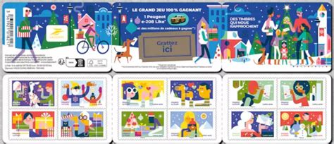 FRANCE 2023 Carnet de 12 timbres Noël Des timbres qui nous