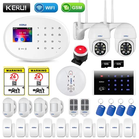 Discount 80 Offer KERUI W20 WIFI GSM Smart Home Security Alarm System