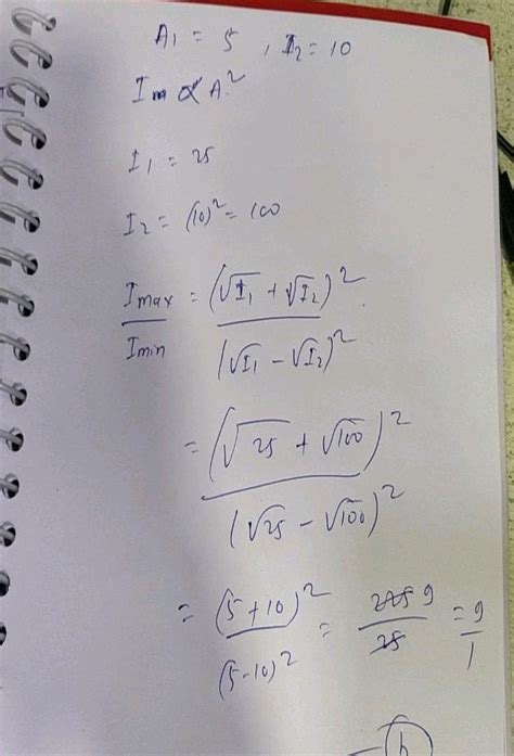 Two Waves Are Represented By The Following Equations Y1 5sin 2pi