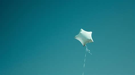 Premium Photo | A white kite flying in a blue sky