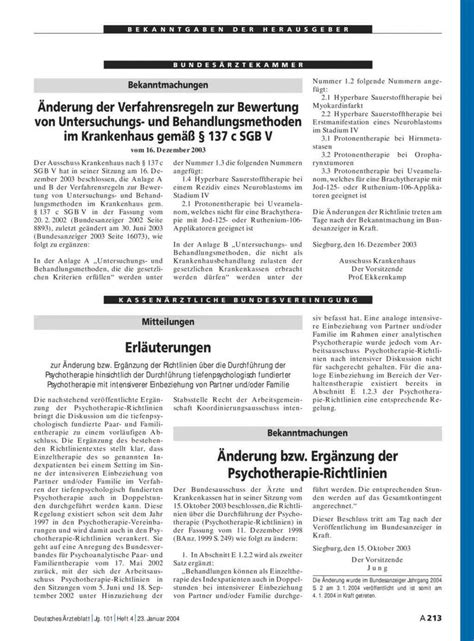 Bekanntmachungen Nderung Der Verfahrensregeln Zur Bewertung Von