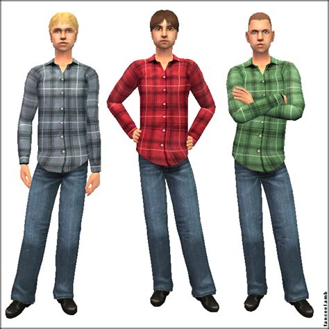 Sims 4 Flannel Cc Male