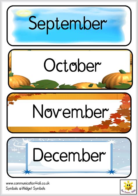 Free Printable Months Of The Year Cards Printable Word Searches