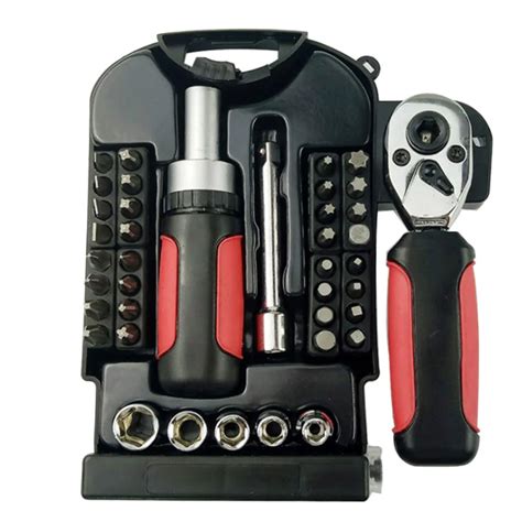 Pcs Drive Mini Ratcheting Screwdriver Set With Cr V Bits