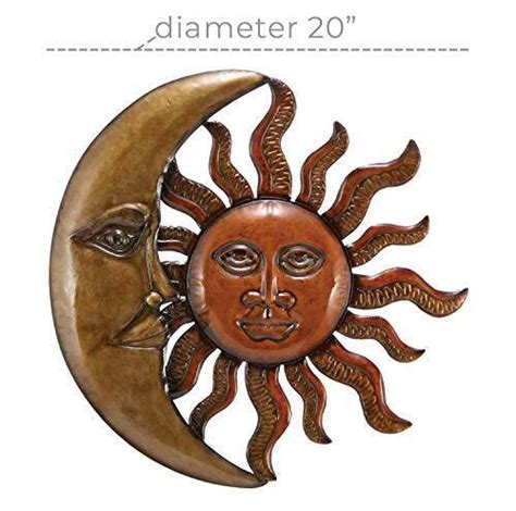 Benzara Metal Sun Moon Wall Decor Discounted Wall Art Ebay