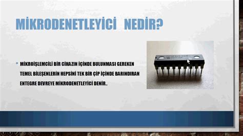 Ders Mikroi Lemci Ve Mikrodenetleyici Nedir Ve Aras Ndaki Temel