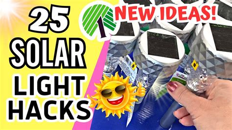 25 NEW And EXCITING Dollar Tree SOLAR LIGHT HACKS 2023 Patio