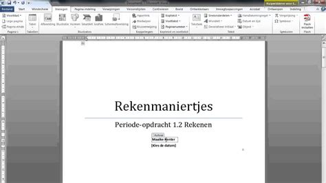 Hoe Maak Je Een Portfolio Voor School Voorblad Maken In Word 2010