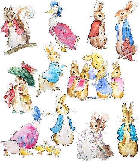 Tales Of Peter Rabbit Characters Beatrix Potter Poster By Colorandcolor