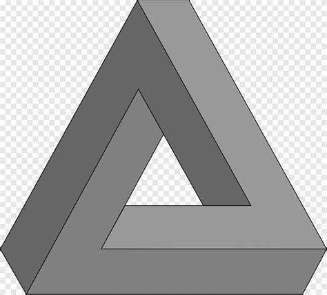 Penrose Triangle Optical Illusion Geometry Triangle Angle Rectangle