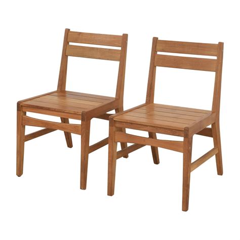 61% OFF - West Elm West Elm Mid-Century Outdoor Dining Chairs / Chairs