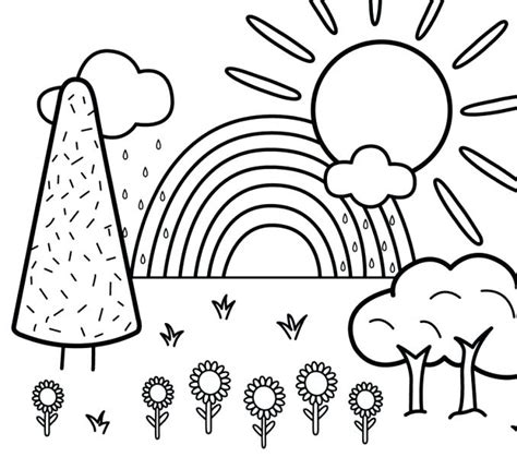 Nature Coloring Pages For Kids At Free Printable