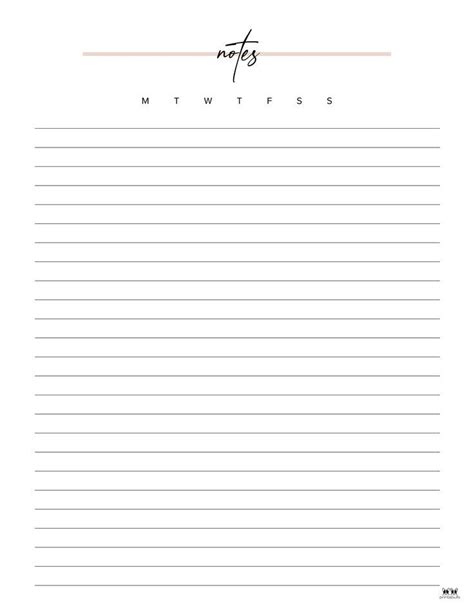 Printable Notes Planner Pages Planner Notes Planner Daily Planner