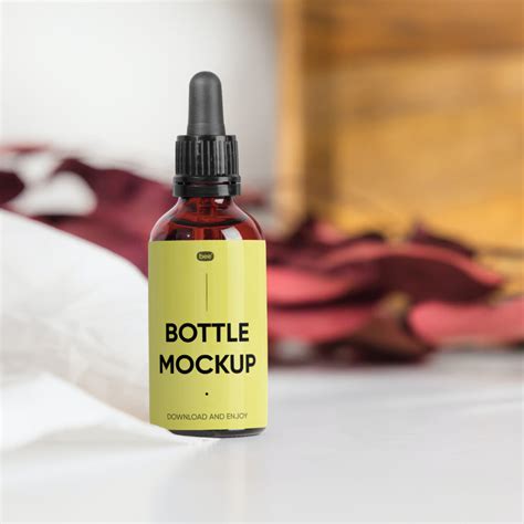 Free Standing Dropper Bottle Mockup Mockupbee