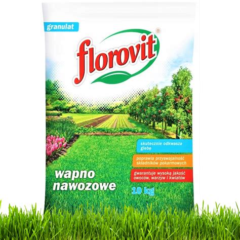 Florovit GRANULOWANE Wapno Nawozowe GRANULAT Do Gleby 10KG ODKWASZA