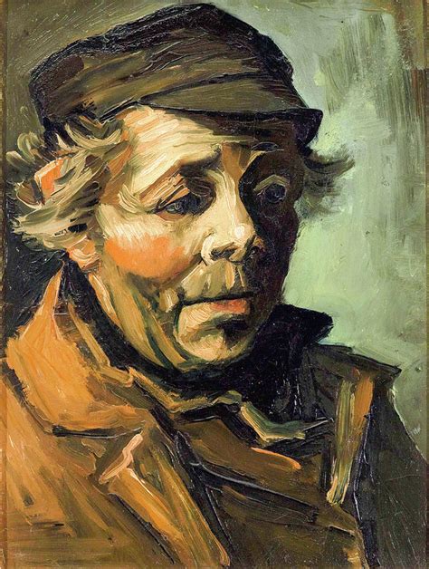 Head Of A Peasant Painting By Vincent Van Gogh