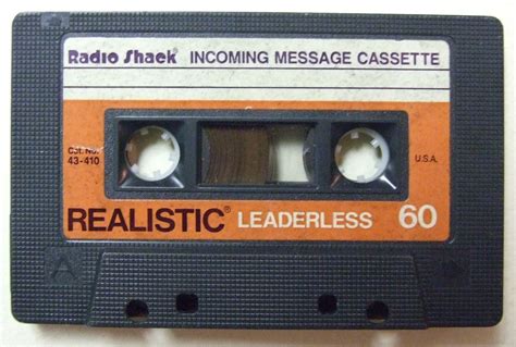 Realistic Leaderless 60 Radio Shack Incoming Message Cassette