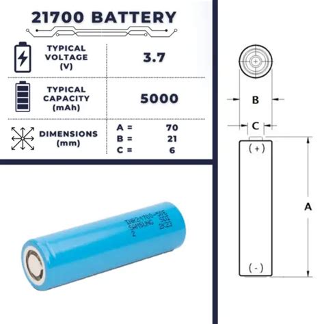 21700 Battery Lithium Ion Size Voltage Capacity Advantage And Uses