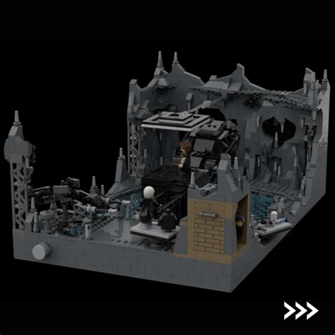 LEGO MOC The Dark Knight Trilogy Batcave Diorama Playset by debroglie ...