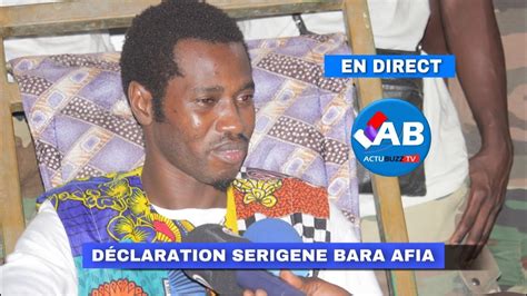 En Direct Déclaration important Serigne Bara Afia à Touba Ndindy