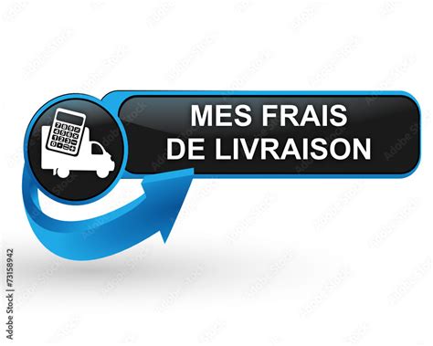 Mes Frais De Livraison Sur Bouton Web Design Bleu Stock Vector Adobe